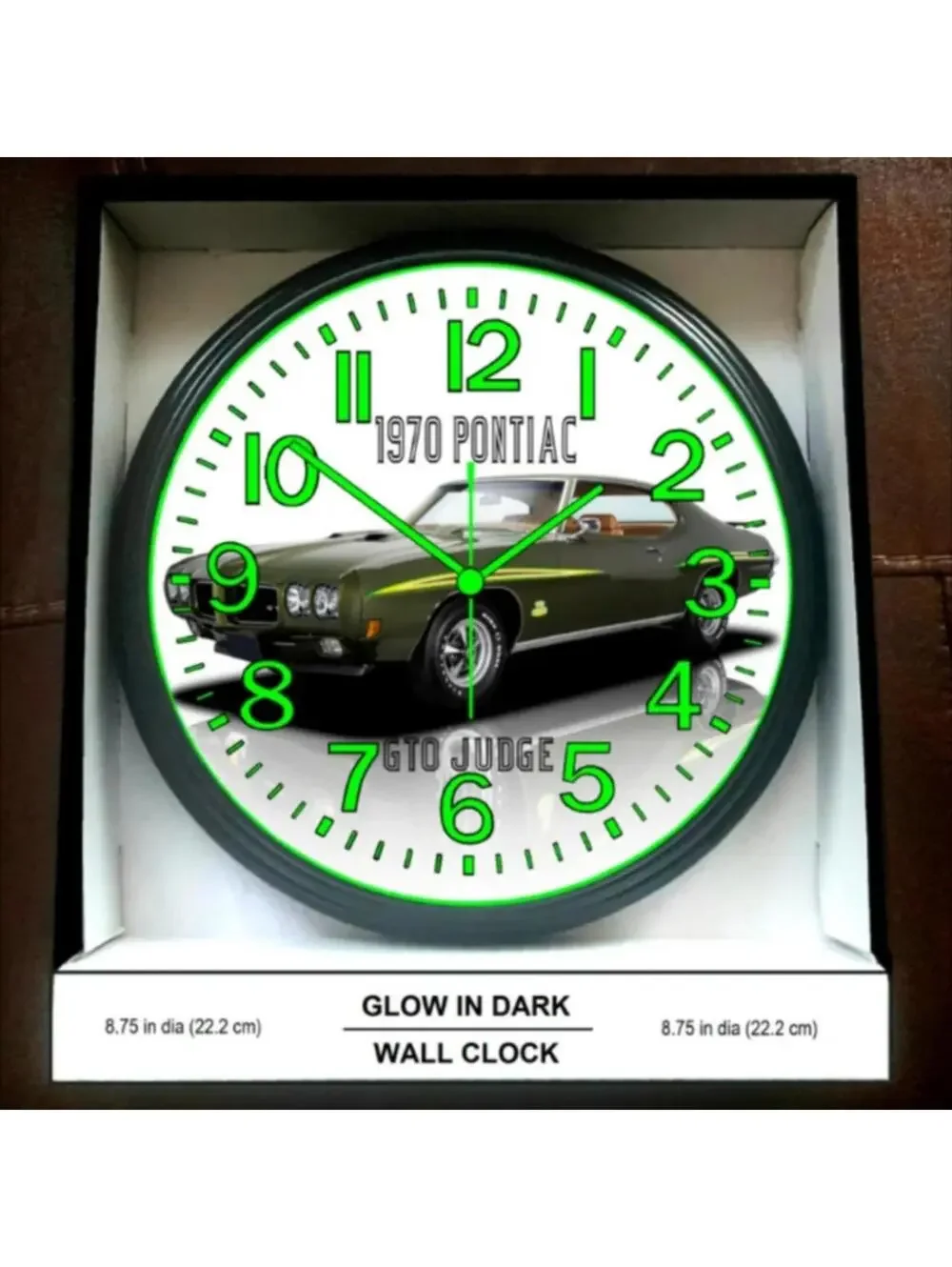 1970 Pontiac GTO Judge Garage Shop Glow In The Dark Wall Clock New!